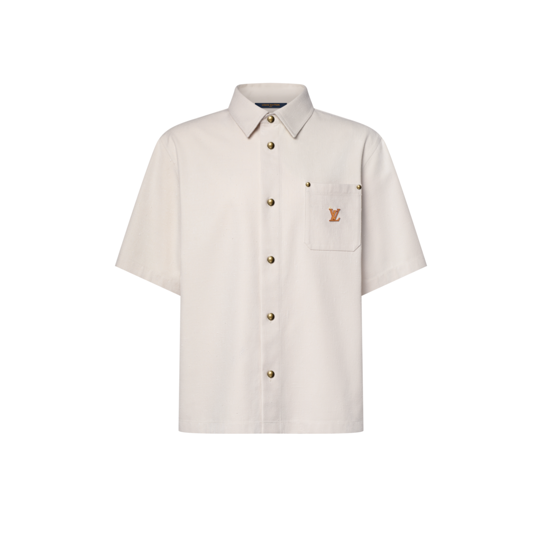 Short-Sleeved Silk-Cotton Shirt - Ready-to-Wear | LOUIS VUITTON